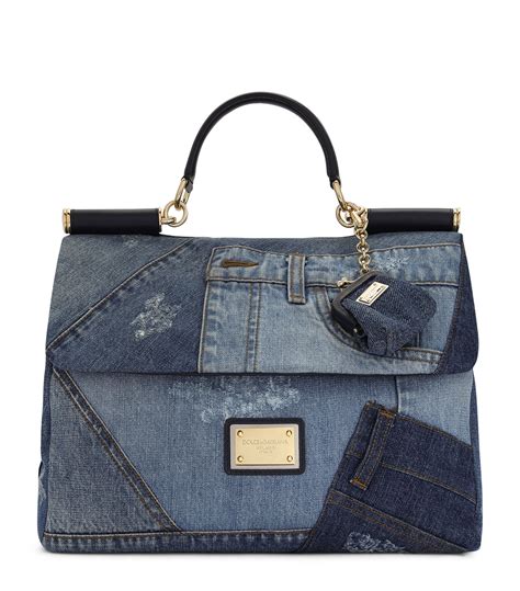 dolce gabbana denim purse